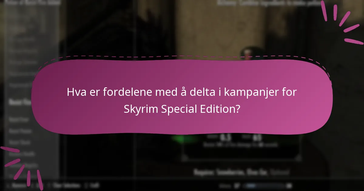 Hvilke plattformer er berettiget til kampanjer for Skyrim Special Edition?