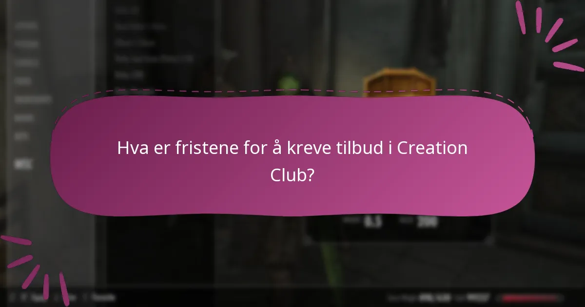 Hvilket innhold i begrenset tid er tilgjengelig i Creation Club?