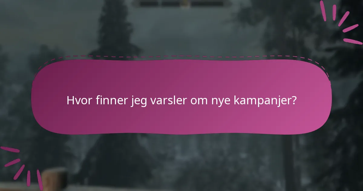 Hvilke kampanjetilbud er for øyeblikket tilgjengelige?